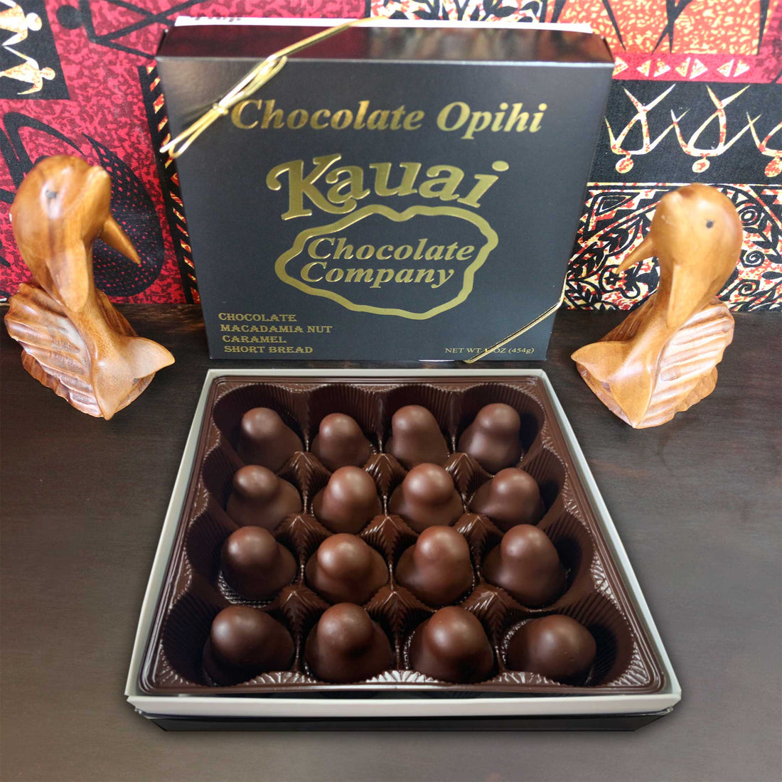 16 Piece Dark Chocolate Opihi Box