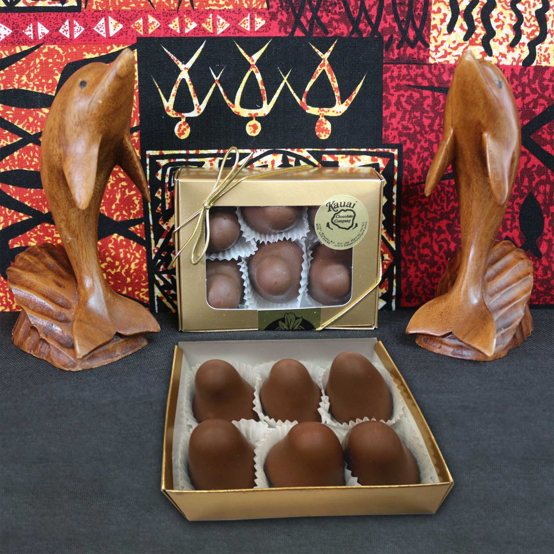Six Piece Milk Chocolate Opihi Box